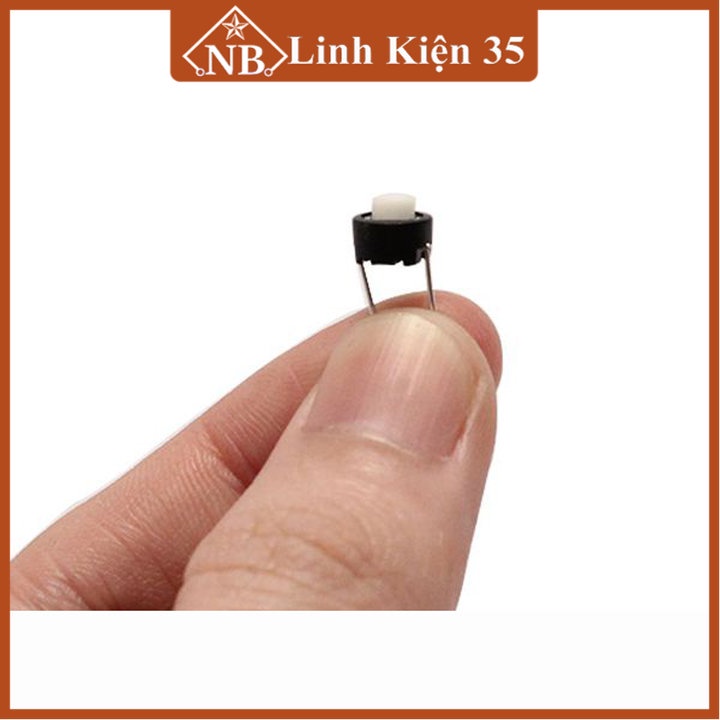 Nút nhấn 2 chân cắm, dạng nhấn nhả