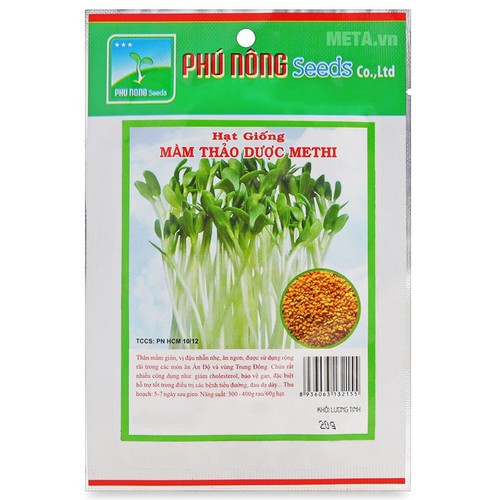 "Gói 20Gr Hạt " Hạt giống mầm thảo dược Methi Phú Nông