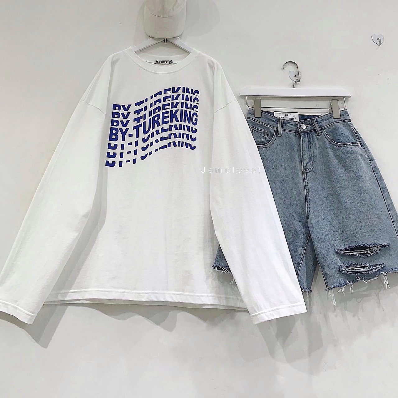 QUẦN JEANS NGỐ RÁCH 3 LINE