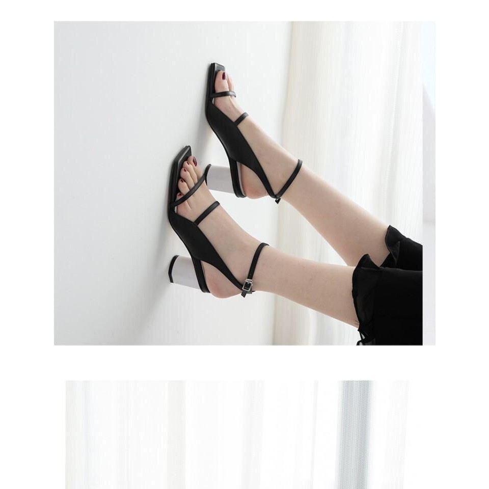 Giày Sandal gót tròn cao 5 phân trẻ trung MAS21