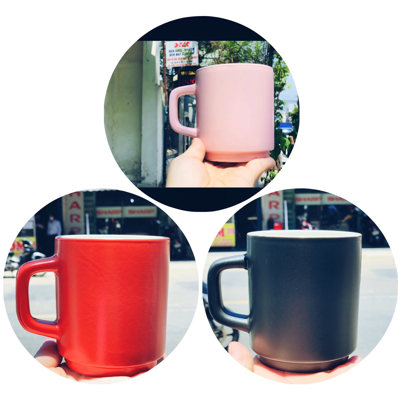 Cốc sứ có quai loại dày