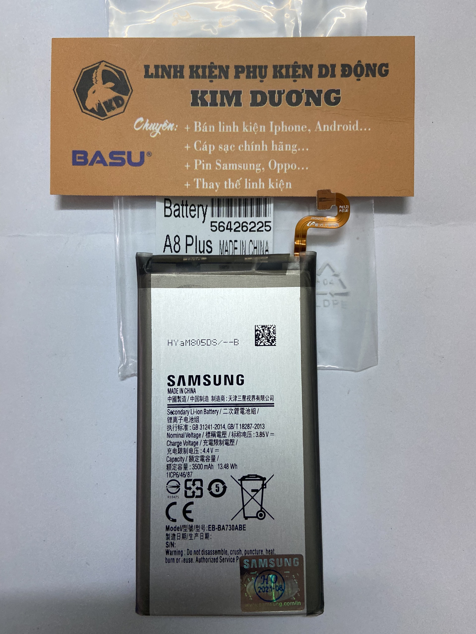 Pin Samsung Galaxy A8 Plus (2018) /A730 (Mã pin : BA730ABE -3500mAh)