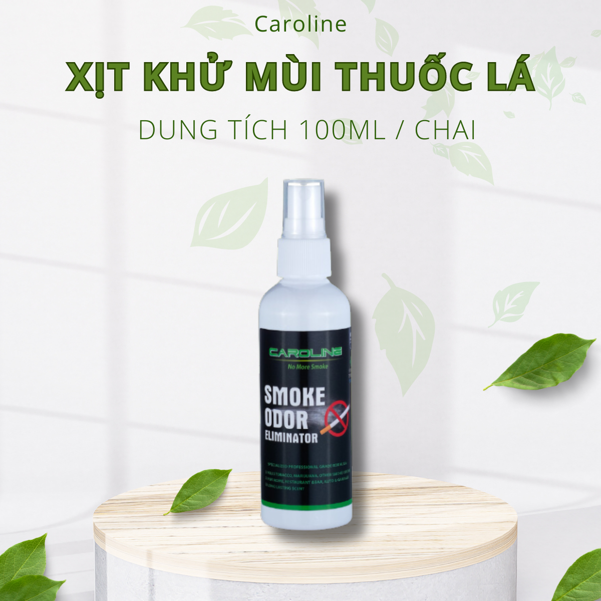 Xịt Khử Mùi Khói Thuốc Lá Caroline Giúp Không Gian Sống Của Bạn Trong  - Hàng Chính Hãng