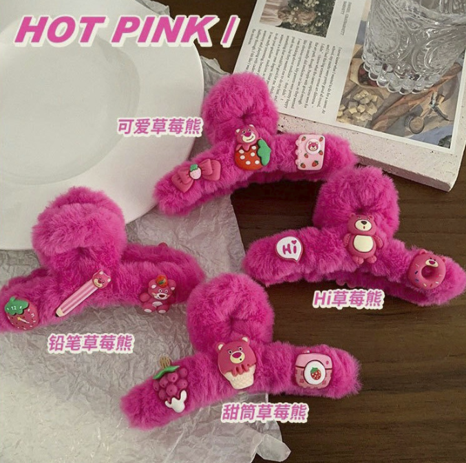 Kẹp tóc càng cua phối lông Hàn Quốc nữ đẹp hottrend