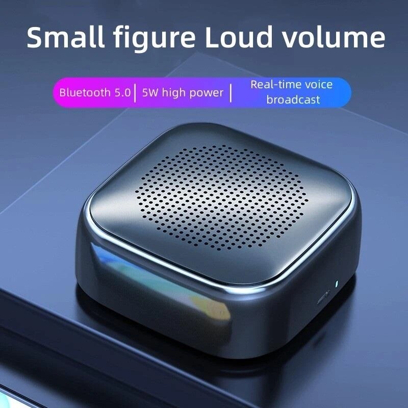 M1 Mini Wireless Speaker Bluetooth Compatible Speaker Surround Sound Mini Portable Wireless Loudspeaker Subwoofer Portable