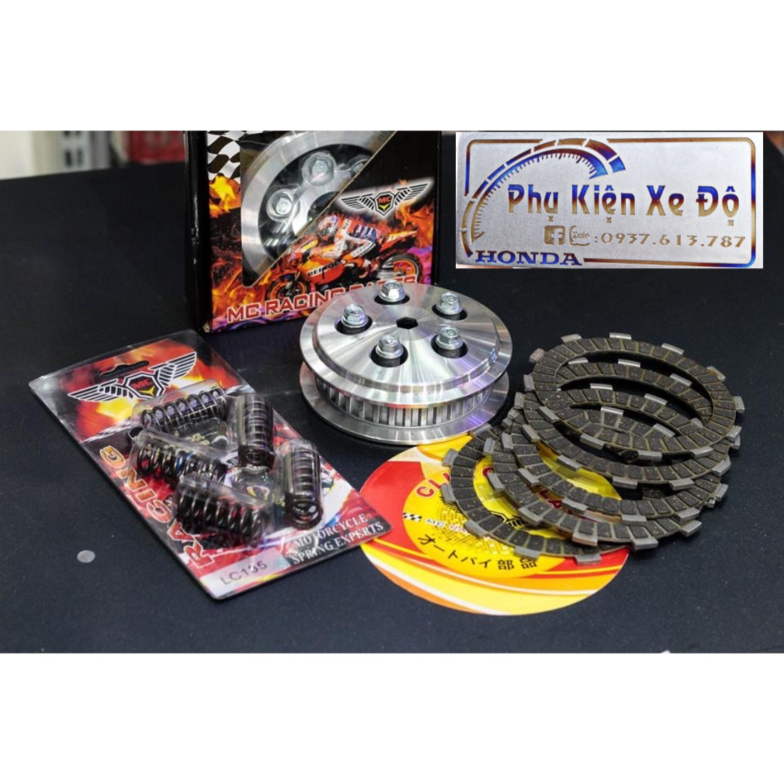 Nồi độ Wave Dream 6 lò xo :bố độ, đế nồi, lá sắt, lò xo