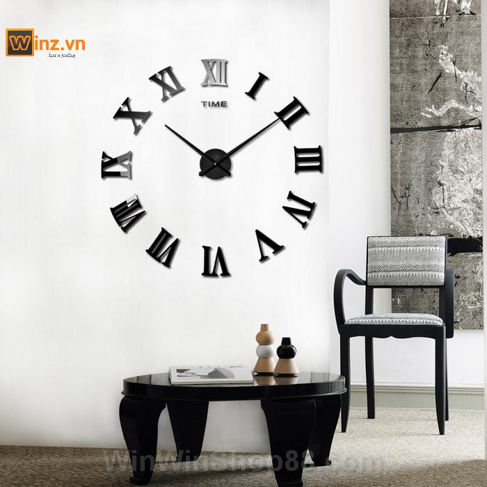 [HCM]Đồng hồ dán tường số La Mã V.2