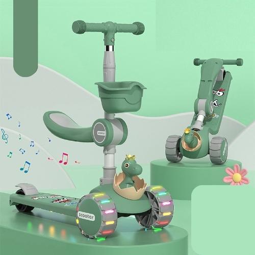 Xe Trượt Scooter cho bé - Xe Chòi chân cho bé có nhạc đèn mẫu mới nhất 2023 Babyhope