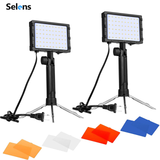 Selens 2 Đèn LED chiếu sáng 1400 lumen để chụp hình quay video dùng ở studio thumbnail
