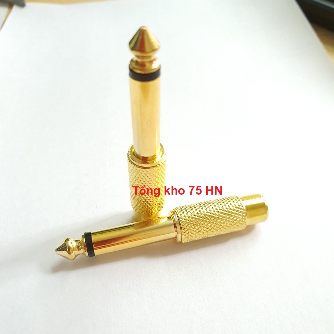 01 cái jack chuyển audio 6.5/6.35mm ra av/rca, hệ âm mono