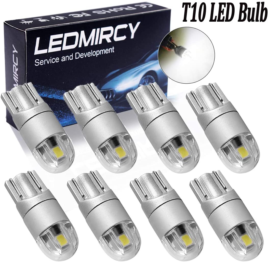 Đèn led chân t10 - 2 smd 3030 gắn đèn demi xe máy, xe đạp điện, bulb sương mù nguồn điện dc 12v
