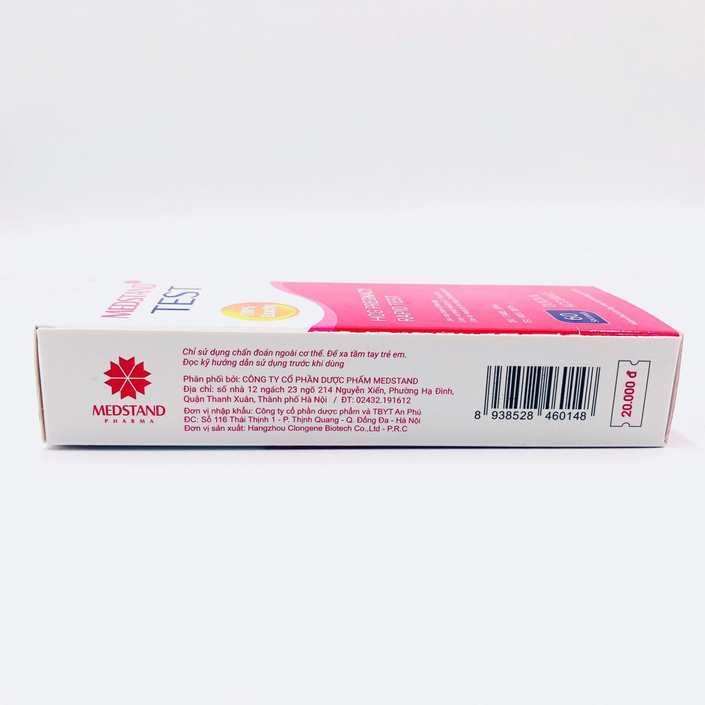 [HCM] [CHÍNH HÃNG] Que thử thai Medstand Test HCG Pregnacy rapid test dụng cụ y tế phát hiện thai sớm, nhanh chóng, chính xác