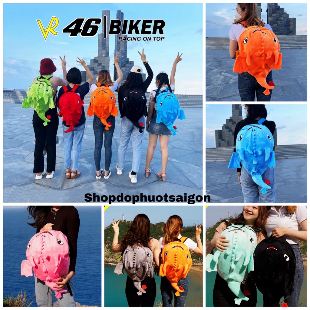 Balo rồng cỡ to vải nhung mịn , cute hơn balo khủng long