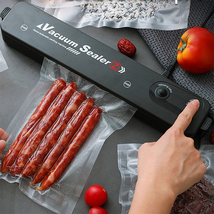Máy hút chân không vacuum sealer mini gia đình, máy ép chân không chính hãng, tặng kèm túi hút - bảo hành 12 tháng vinmart365