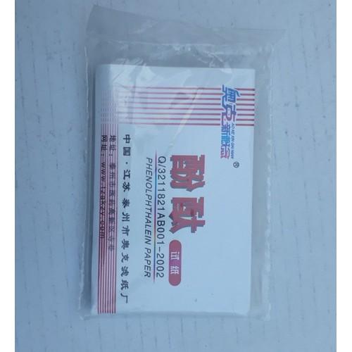 Giấy phenolphtalein - gói 100 miếng - Giaypenoltep