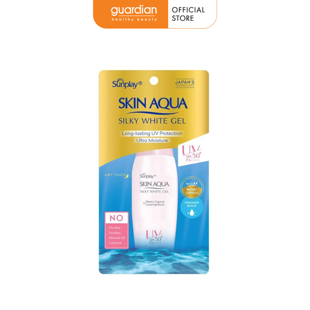 Gel Chống Nắng Dưỡng Trắng Sunplay Skin Aqua Silky White Gel SPF50+, PA++++ (70g)