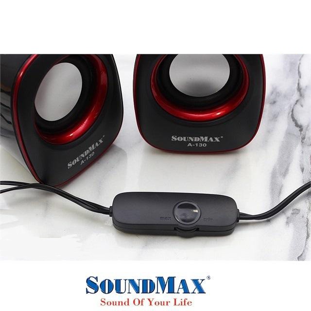 Loa vi tính SoundMax A130 2.0 6W (RMS) - Hàng chính hãng