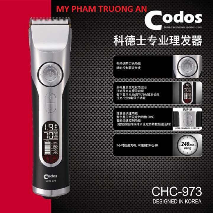 Tông đơ cắt tóc Codos CHC 973