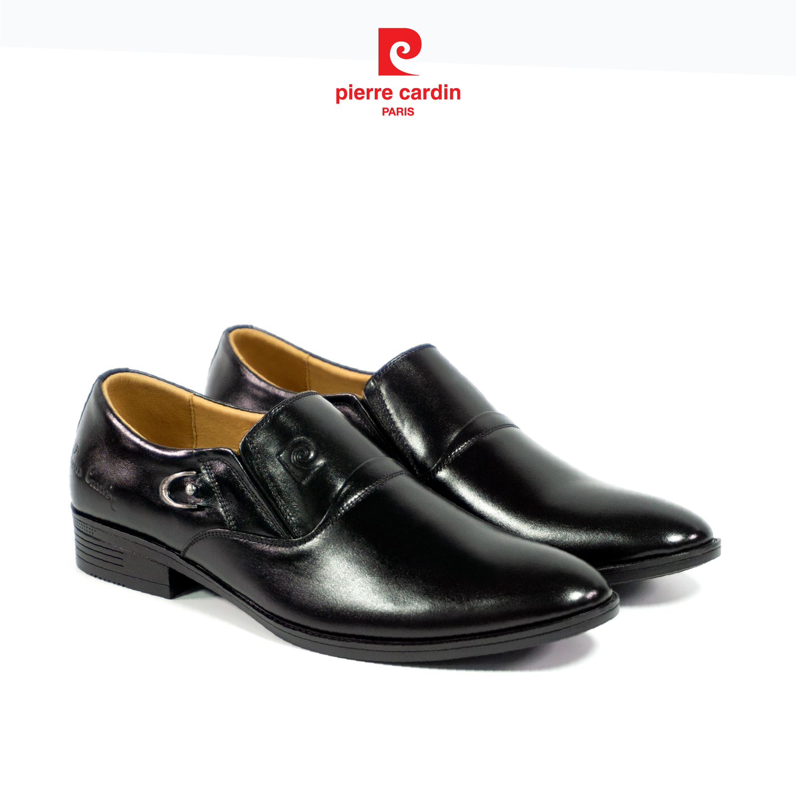 Giày tây nam Pierre Cardin chất liệu da bò thật nhập khẩu, đế cao su chống trơn trượt, bảo hành 12 tháng - PCMFWLG 758