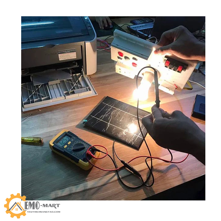 [FreeshipMAX] Tấm pin năng lượng mặt trời 12V 6W