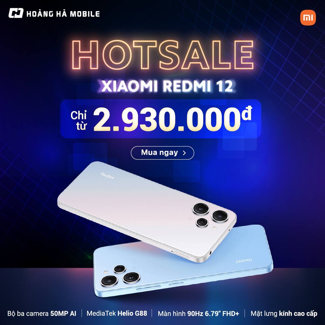 Điện thoại di động Xiaomi Redmi 12 - Chính hãng