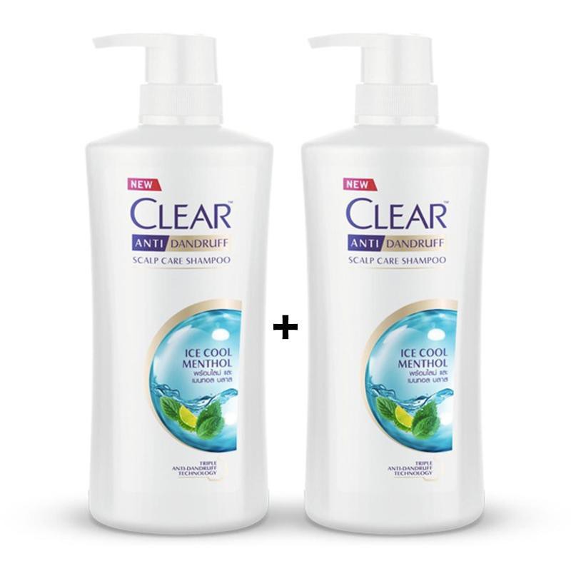 [HCM]Combo 2 Chai Dầu Gội Sạch Gàu Bạc Hà Clear Thái Lan
