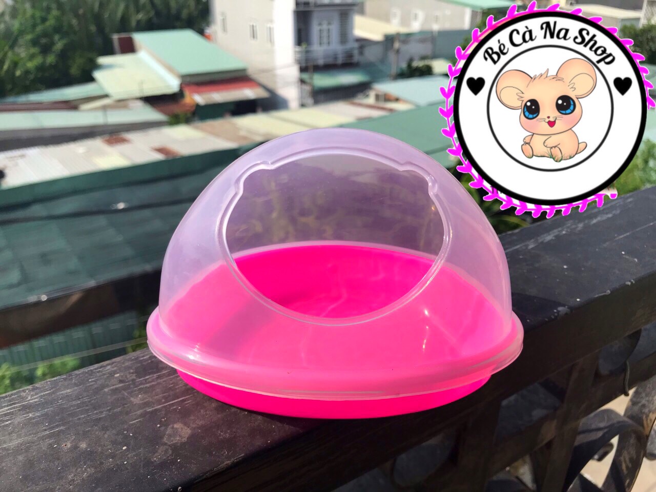Nhà tắm hình gấu lớn cho hamster (bé cà na)
