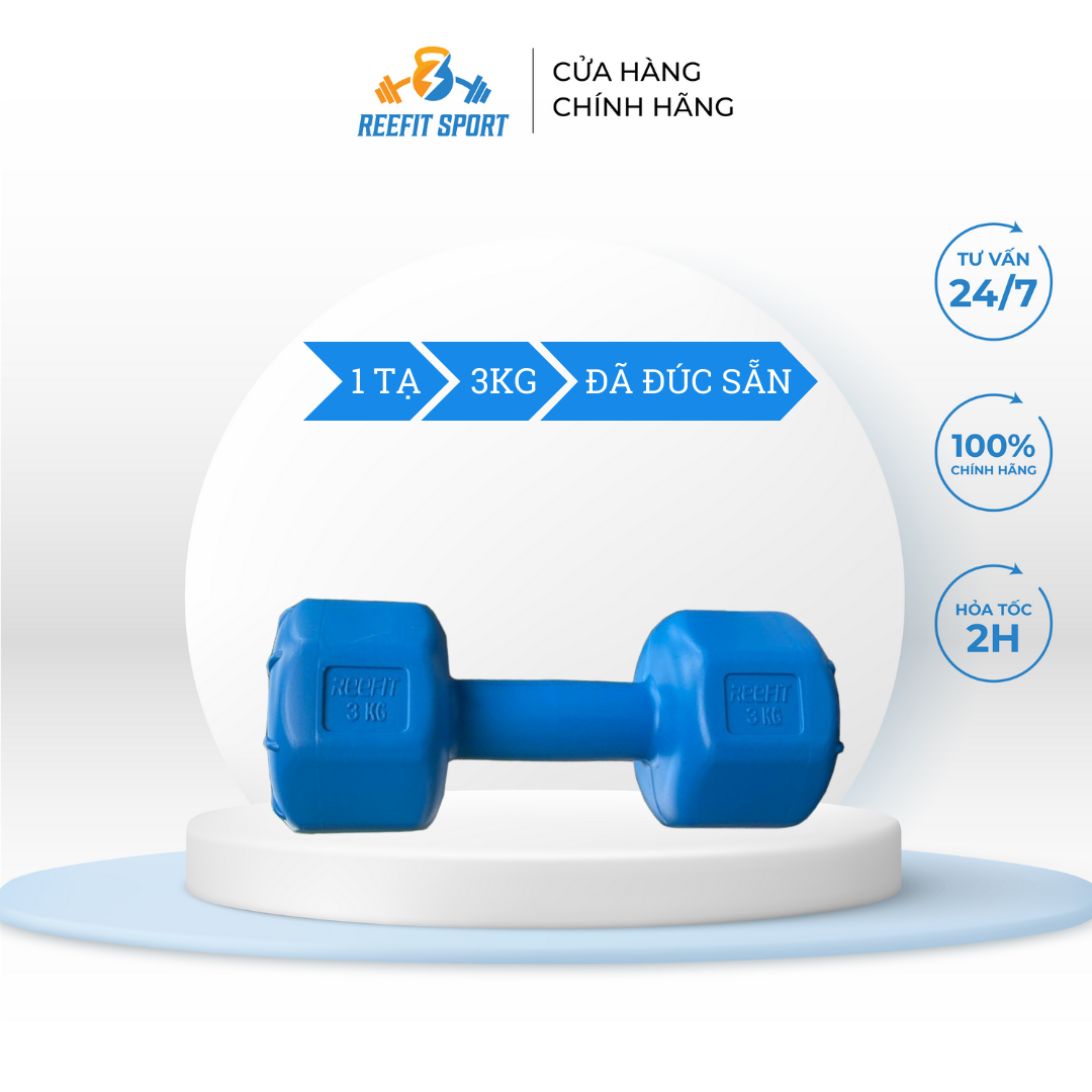 Tạ tay nhựa 3kg phucthanhsport