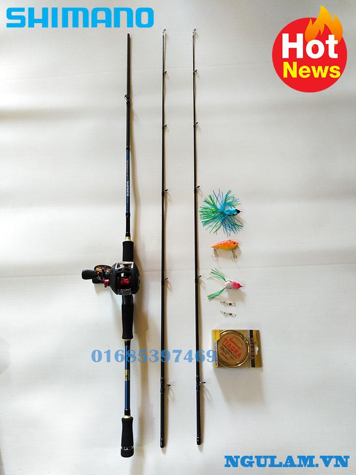 Bộ cần câu lure máy ngang shimano 1m8- 2m1- 2m4