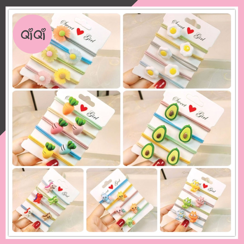 Cột tóc hình mix các hình ngộ nghĩnh - làm quà tặng khách