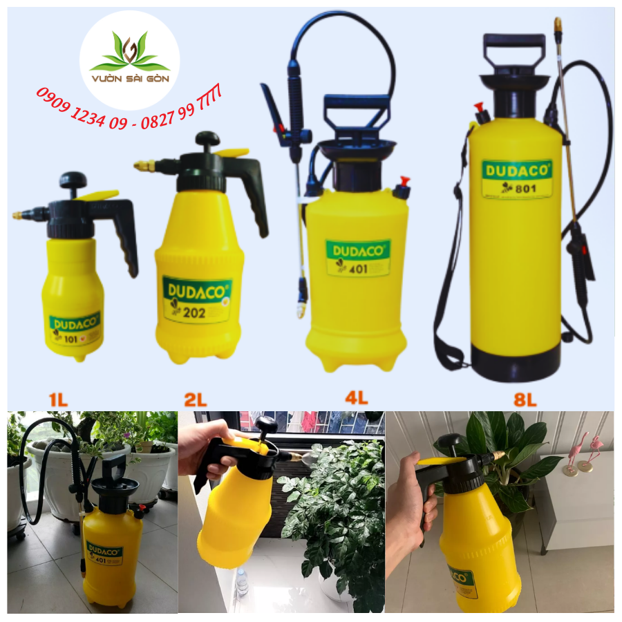 Dudaco 202 2-Liter Spray Bottle - Used for Spraying Plant Care (Saigon Garden - Vuon Sai Gon)