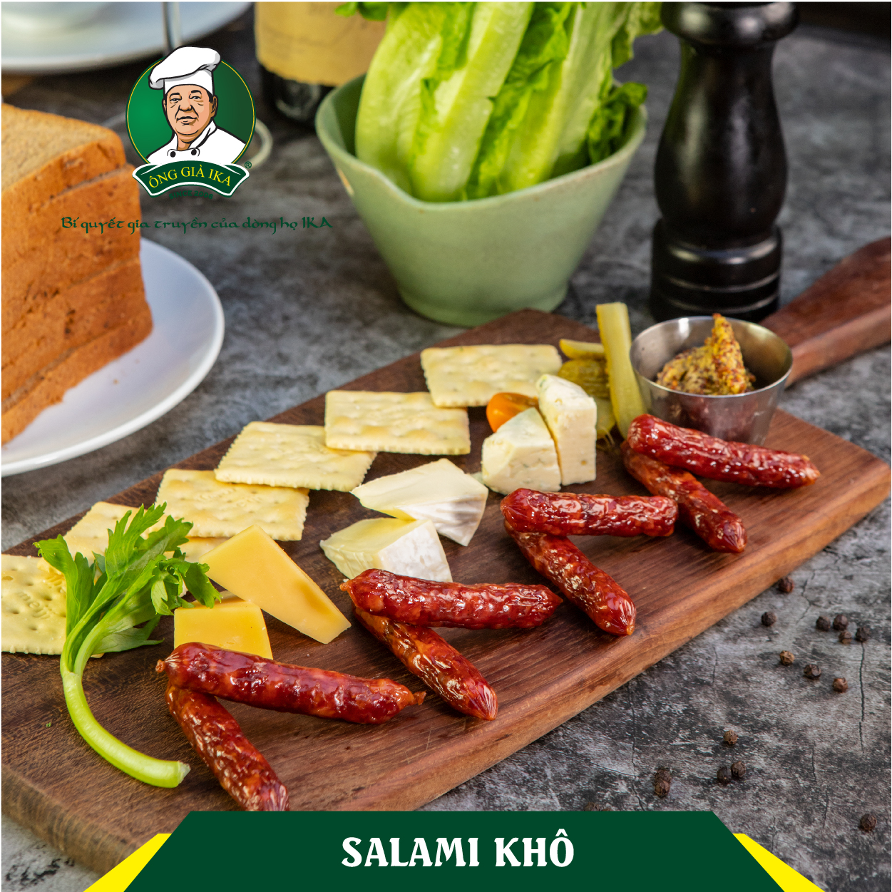 [ Chỉ giao HCM & Hà Nội ] Salami khô 100g Ông già Ika