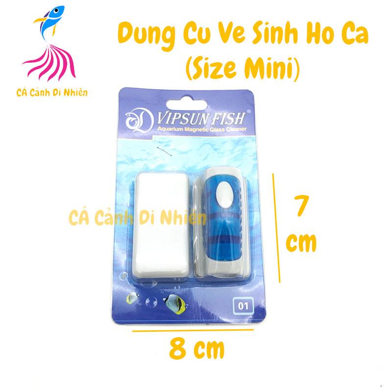 Dụng cụ lau kiếng hồ cá bằng nam châm VipSun Size Nhỏ VS01 - Nam châm vệ sinh hồ cá