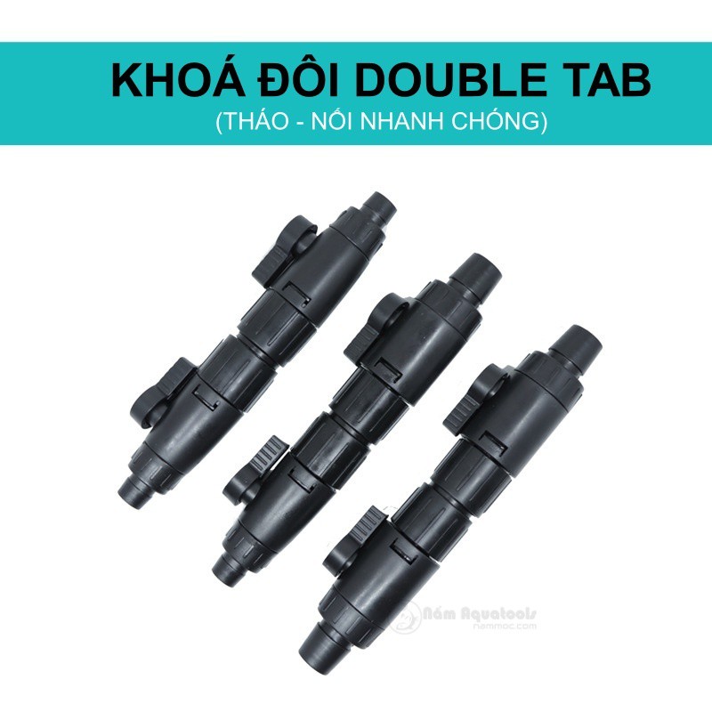 Khoá double tab sunsun | khoá nối - mở nhanh, thuận tiện khi vệ sinh lọc thùng ngoài