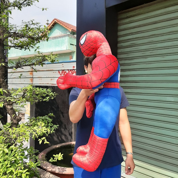 Superman Spider-Man Stuffed Toy 75cm High Quality – Super Big, Super Soft Spider-Man Teddy Bear – a Gift That Will Make Your Baby Love It from the Very First Glance