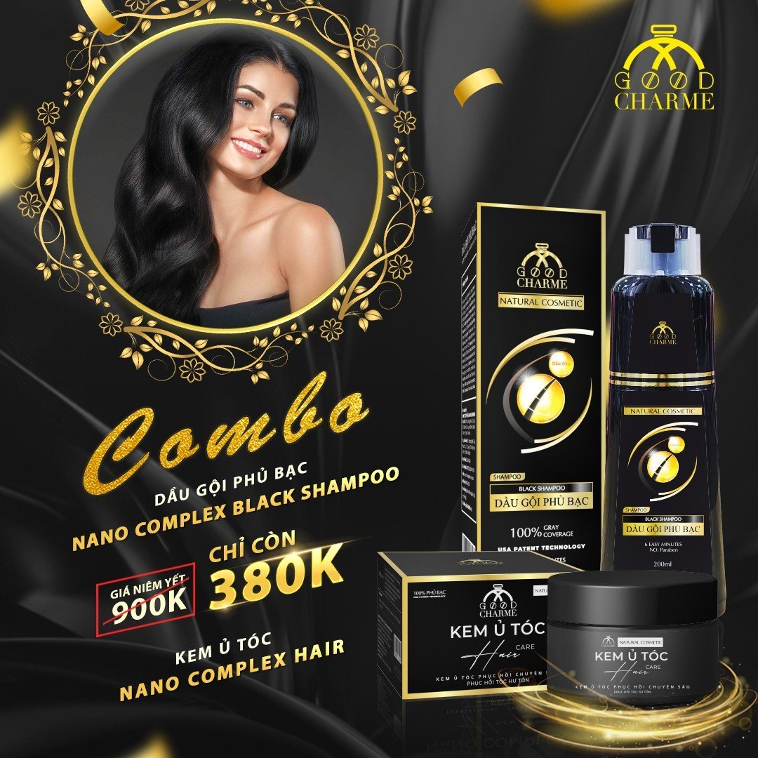 Dầu gội phủ bạc NANO COMPLEX 200ml