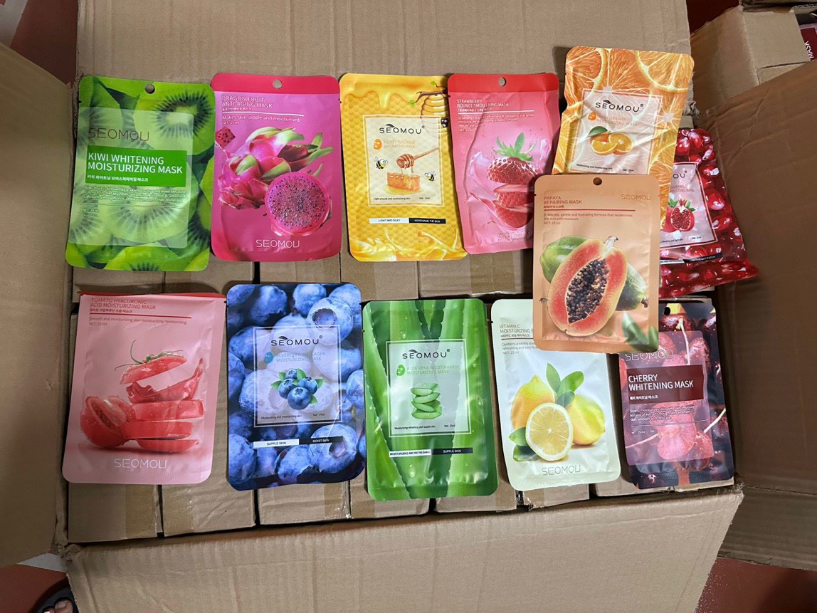 Mặt Nạ Trái Cây SEOMOU combo 50 miếng (Hàng Cao Cấp)