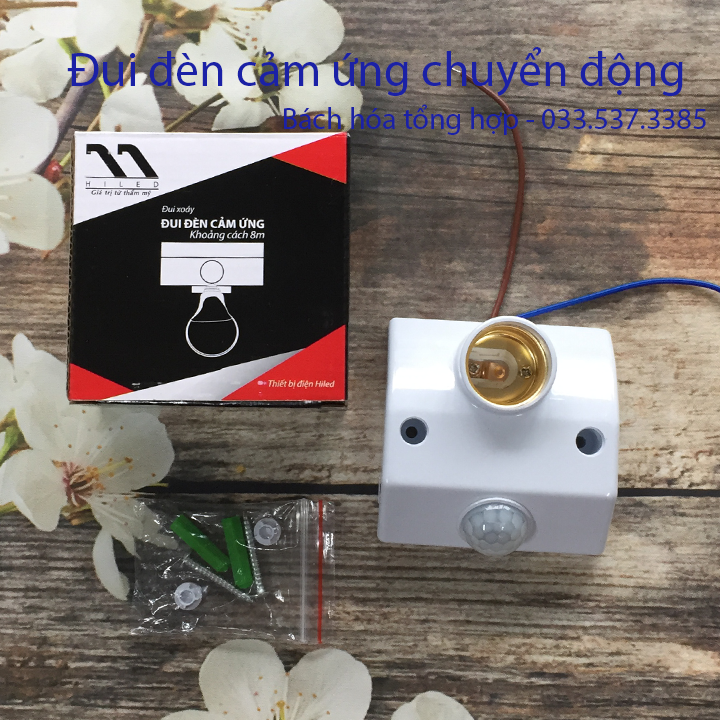 Đui đèn thông minh cảm ứng chuyển động, đui đèn cảm ứng bật tắt đèn tự động, đui đèn chống trộm
