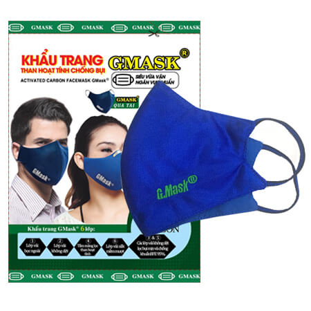 [HCM](Miễn phí vận chuyển) Khẩu trang than hoạt tính Gmask- 5 cái