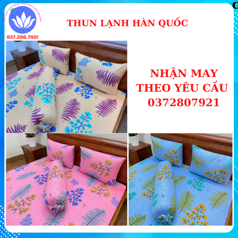 Ga, Drap lẻ thun lạnh hàn quốc cao cấp -không áo gối