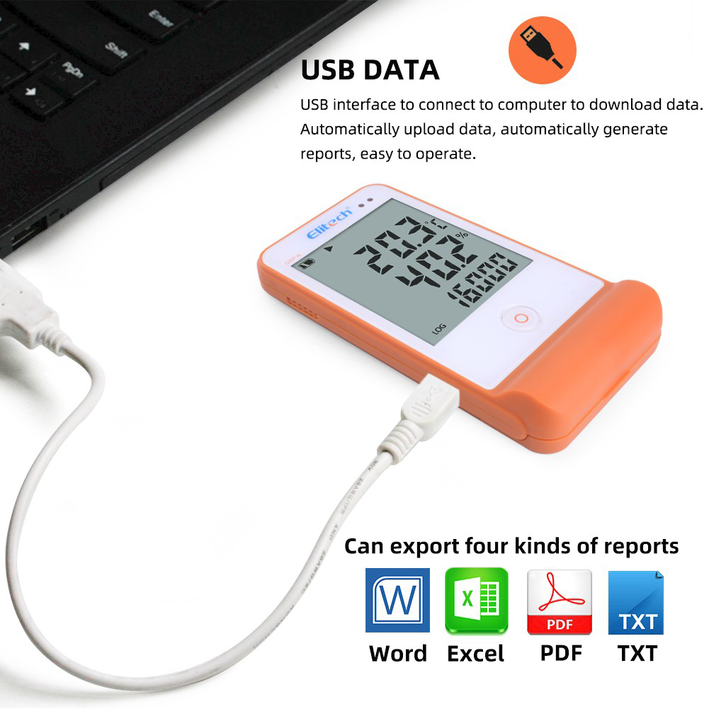 High Precision USB gsp-6 temperature and humidity data logger