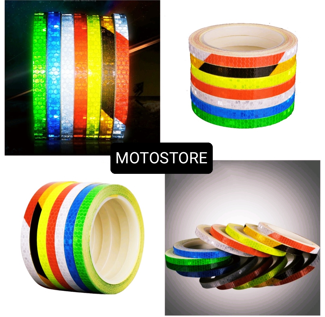 Cuộn Decal phản quang dán viền xe - tem chỉ phản quang cuộn 1cm × dài 8 mét