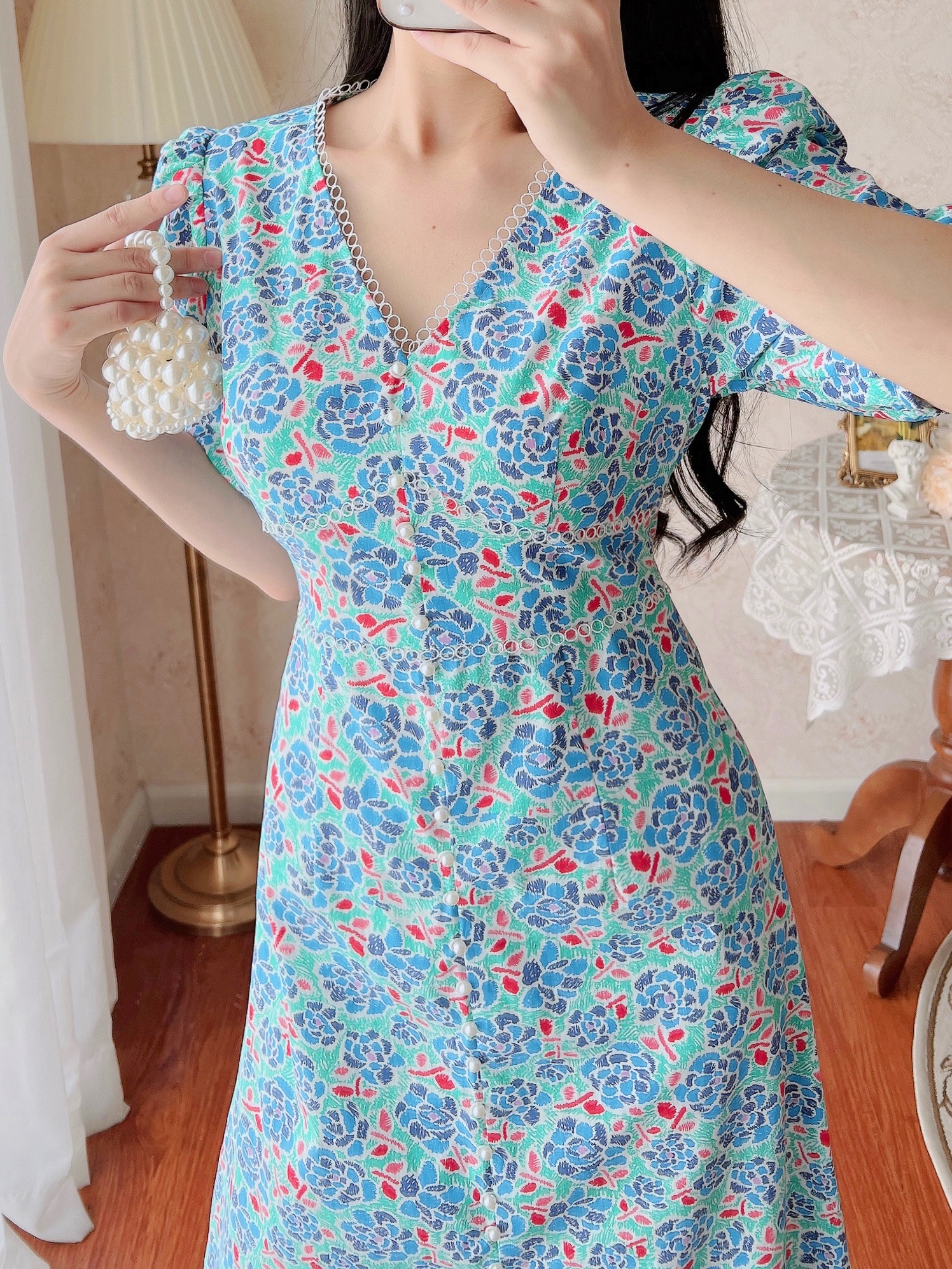 De Leah - Đầm Ôm A Midi Can Ren - Thời Trang Thiết Kế