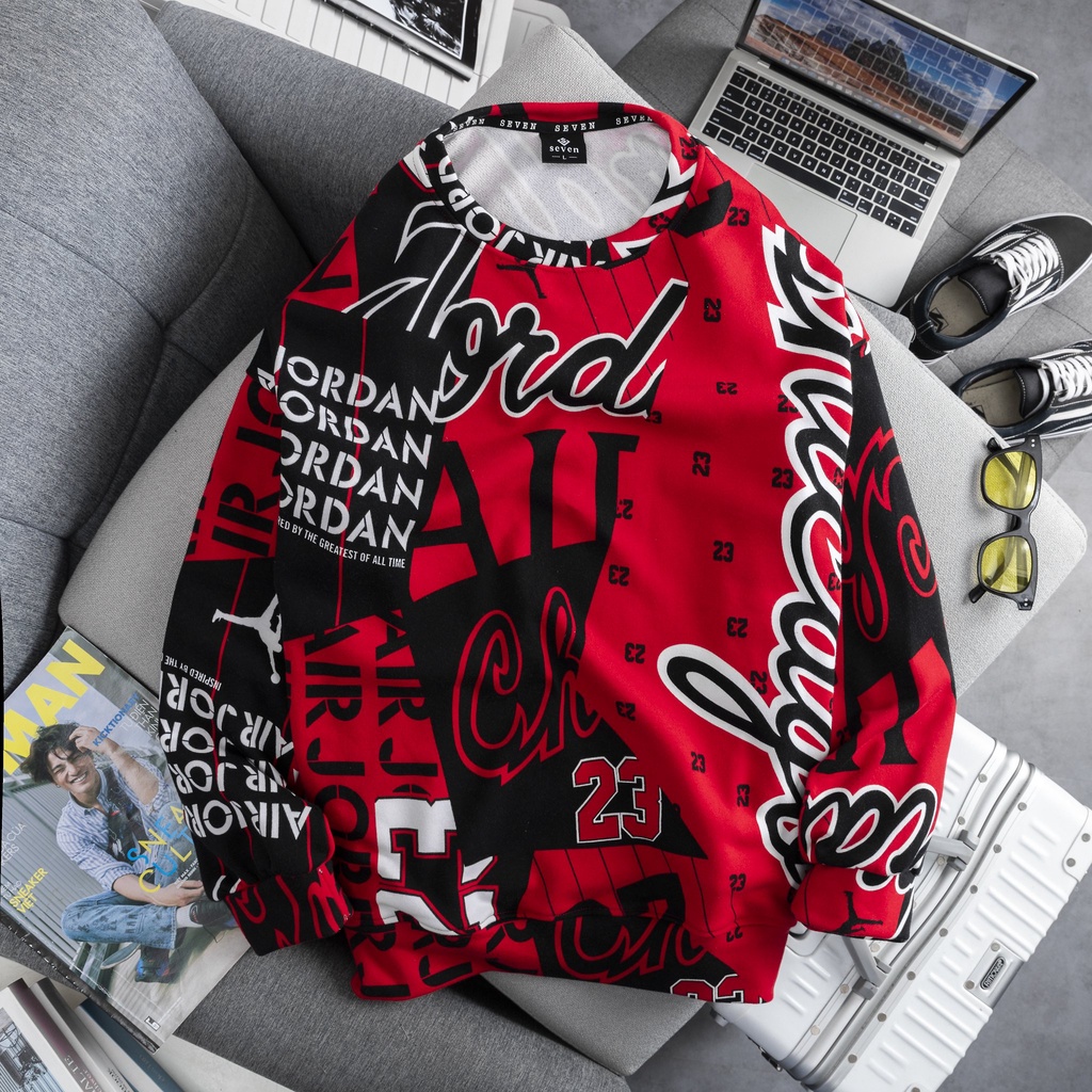 Áo Sweater Seven phom unisex chất nỉ