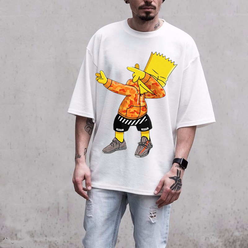 [HCM]Áo Thun Hàn Quốc  SimpSon Dab Cực Ngầu  Vải Mịn Thun Mát Dễ Dàng Phối Đồ Bền Bỉ Với Thời Gian