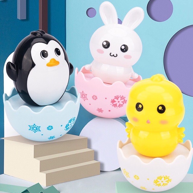 [ MUA 03 BỊCH BỈM TẶNG SET 03 TRỨNG LẬT ĐẬT ] SET QUÀ TẶNG 03 TRỨNG LẬT ĐẬT SIÊU KUTE CHO BÉ