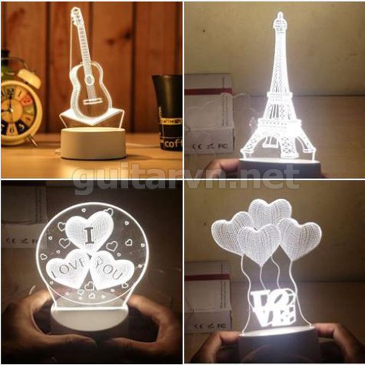 Đèn ngủ 3D trang trí hình tháp Eiffel