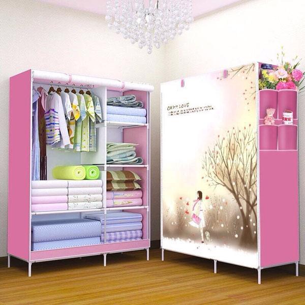 Tủ vải - tủ vải 3d- 2 buồng 6 ngăn