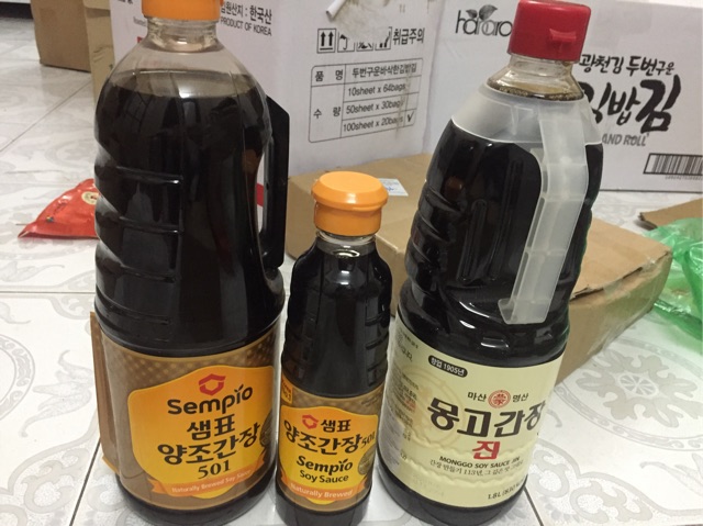 NƯỚC TƯƠNG , XÌ DẦU HÀN QUỐC 1.8L(Sempio 501 yangcho)