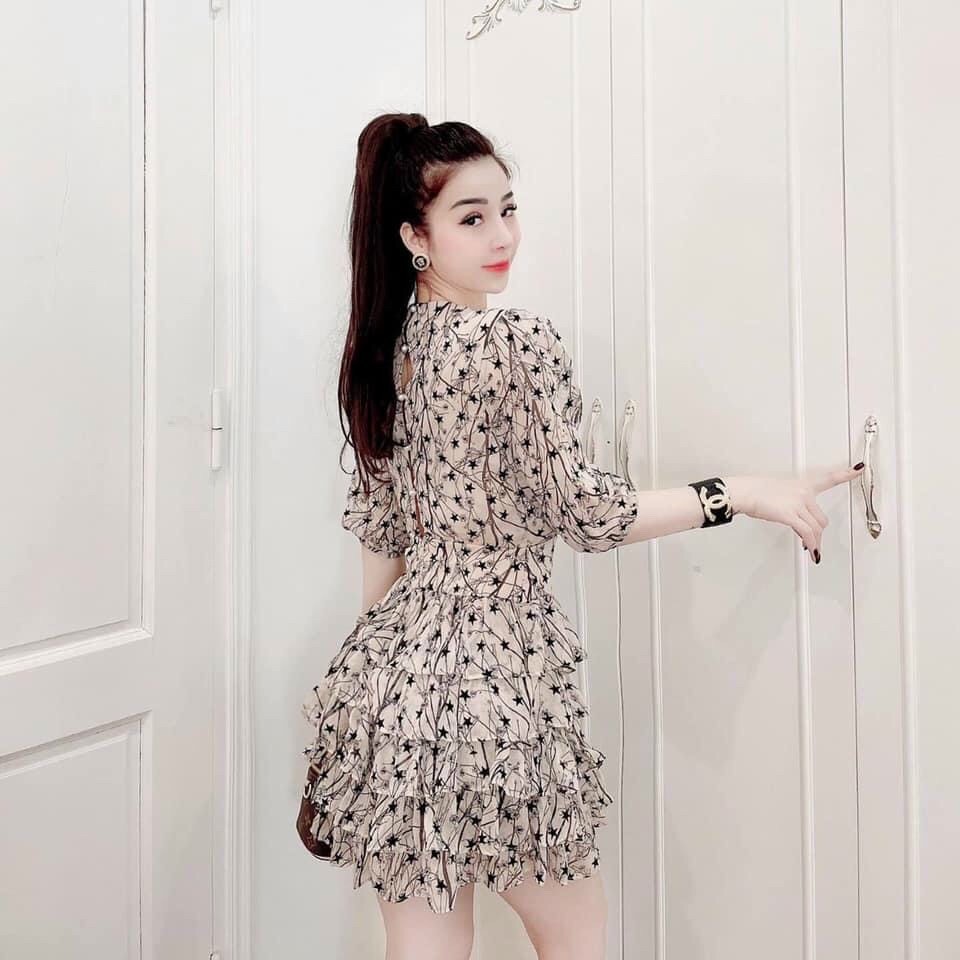 [HCM]Dầm hoa nhí họa tiết thắt eo